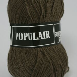 Populair breiwol 50 gram 83 middenbruin