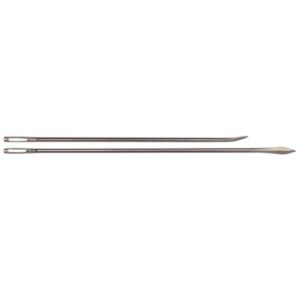 Weefnaalden/tapijtnaalden gebogen punt 7,5 cm 10 stuks