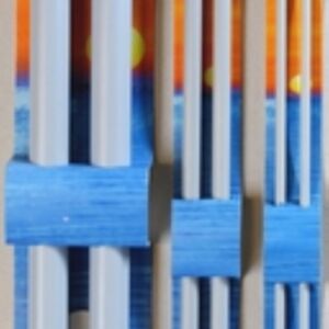 Aluminium breinaalden met knop 40 cm 5.0mm