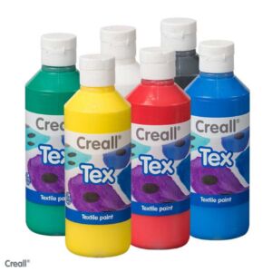 Creall-tex textielverf, assortiment van 6 flacons a 250 ml