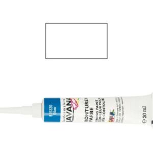 Javana contourverf voor zijde, 20 ml, wit