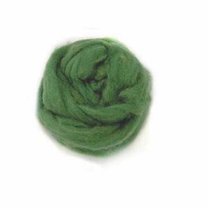 Sprookjeswol/schapenwol, 50 gram, donkergroen