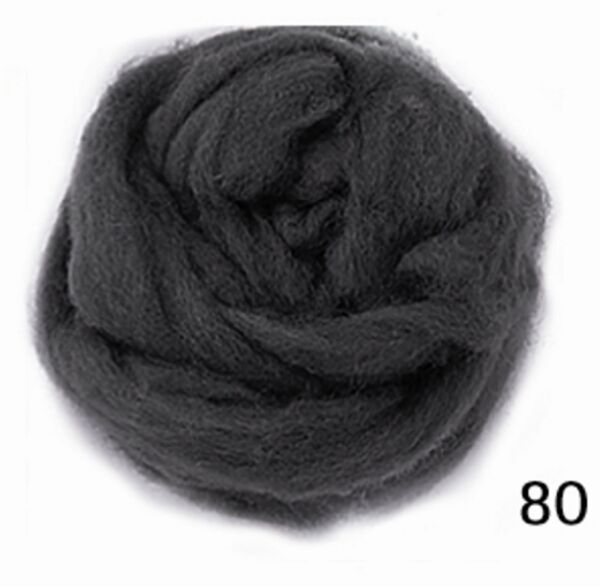 Sprookjeswol/schapenwol, 50 gram, zwart