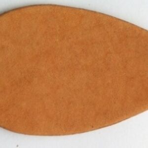 Leren sleutelhanger, 70x43mm, druppelvorm