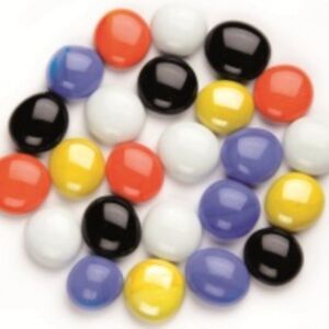 Glasnuggets, 20mm, 200 gram, mix opaak