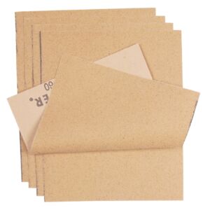 Droog schuurpapier, 23 x 38 cm, 5 vel, korrel 100, middel