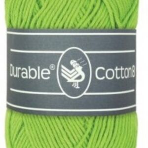 Durable cotton 8, katoenen breigaren/haakgaren, 50 gram, 2146 Yellow Green