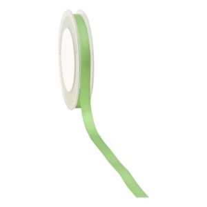 Double face satijnlint, 10 mm, 25 meter, groen