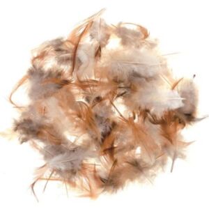 Marabou donsveren, 10-12 cm, 10 gram, natuurkleuren mix