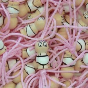Gelukspoppetjes, baby meisje, 15 mm, 10 stuks
