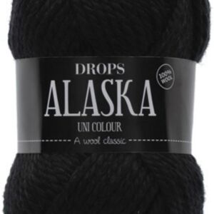 Drops Alaska 100% wol, 50 gram, zwart