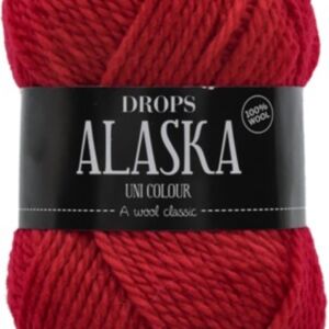 Drops Alaska 100% wol, 50 gram, rood