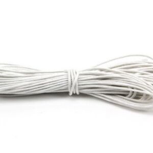 Waxkoord/waskoord, 1 mm, 5 meter, wit