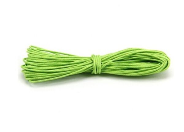Waxkoord/waskoord, 1 mm, 5 meter, neon-groen