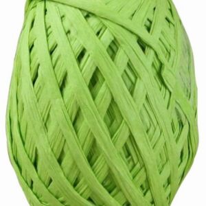 Papier raffia, 5 mm, 50 meter, lentegroen