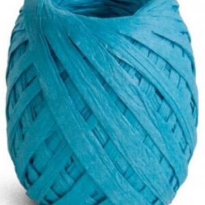 Papier raffia, 5 mm, 50 meter, turkoois