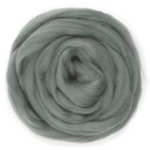 Viltwol/ Merino lontwol, 50 gram, grijs