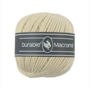 Durable macramegaren naturel 80mtr
