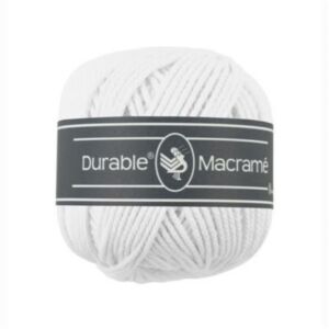 Durable macramegaren wit 80mtr
