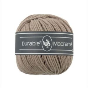Durable macramegaren taupe 80mtr