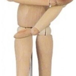 Houten ledenpop, 30 cm, vrouw