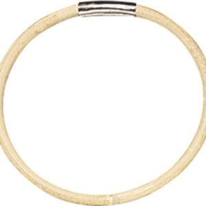 Bamboe ring met metalen sluiting, 12 cm