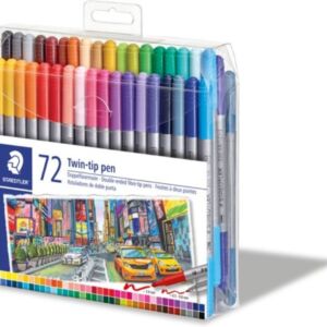 Staedtler viltstiften met dubbele punt, assortiment 72st