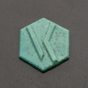Ve-Ka poederglazuur/effectglazuur, 500 gram, turquoise