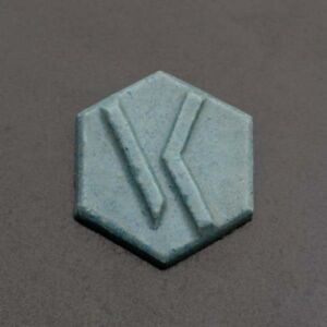 Ve-Ka poederglazuur/effectglazuur, 500 gram, kopergroen