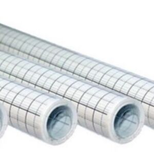 Patroonpapier/overtrekpapier ruit 15 m x 80 cm