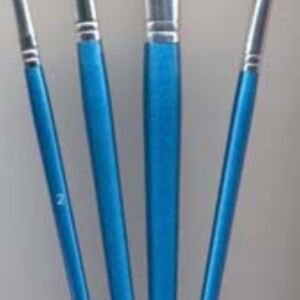 Synthetische lyonse penselen, assortiment 4 stuks