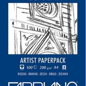 Wit tekenpapier, fabriano accademia, 200gr, 100 vel, A4