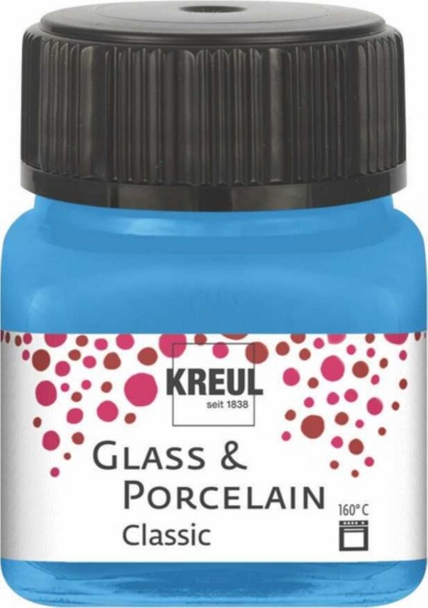 Kreul porseleinverf/glasverf classic/dekkend, 20 ml, lichtblauw