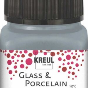 Kreul porseleinverf/glasverf classic/dekkend, 20 ml, zilver
