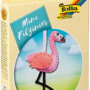 Filzinie mini viltpakketje, flamingo