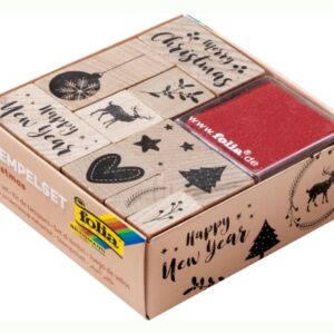 Stempelsetje kerstmis 12-delig