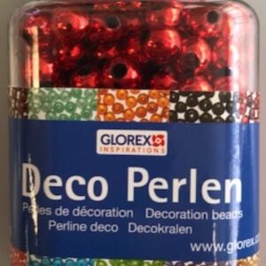 Deco kralen parels 6 mm 75 gram rood