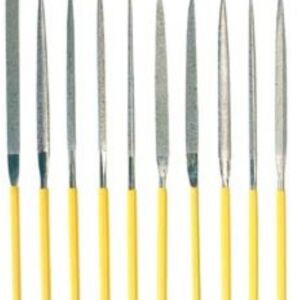 Pebaro naaldvijlen/diamantvijlen, recht, 14 cm, assortiment 10 stuks