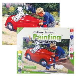 Schilderen op nummer 27.5 x 35 cm Carwash