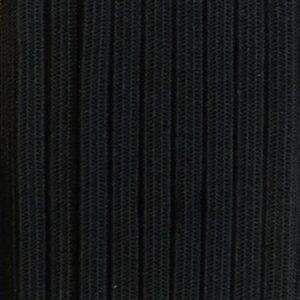 Plat elastiek / directoire elastiek, extra zacht en soepel, 6 mm, 10 meter, zwart
