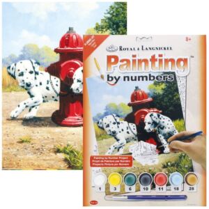 Schilderen op nummer 22.5 x 30 cm Dalmatier puppy's