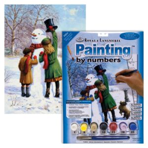 Schilderen op nummer 22.5 x 30 cm Winterpret