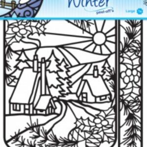 Winter designs peel-off sticker 1 vel 20 x 23 cm
