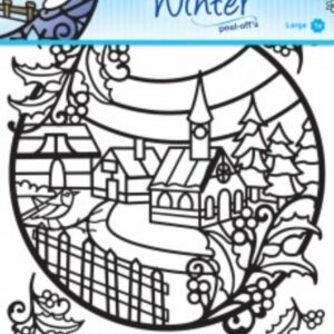 Winter designs peel-off sticker 1 vel 20 x23 cm