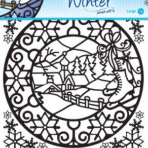 Winter designs peel-off sticker 1 vel 20 x 23 cm