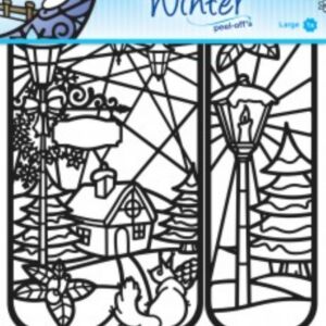Winter designs peel-off sticker 1 vel 20 x 23 cm