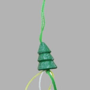 Gelukspoppetjes, Kerstboom, 30mm, 5 stuks