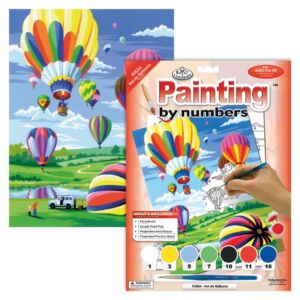 Schilderen op nummer 22.5 x 30 cm Luchtballonnen
