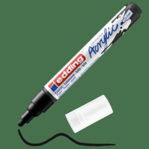 Edding 5100 acrylmarkers middelfijn, zwart