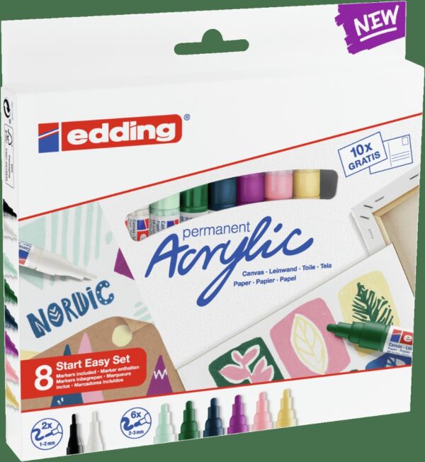 Edding acrylmarker start easy set nordic